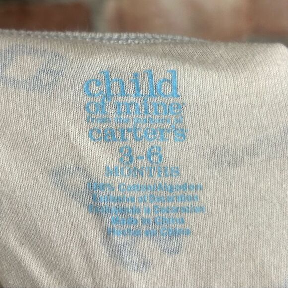 5 for $25🔥3-6 Months Carter's Bear & Tools Printed Footie Pajama Jumpsuit - Picture 3 of 4